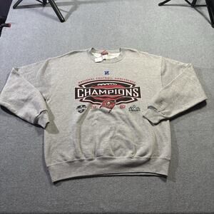 Vintage Tampa Bay‎ Buccaneers NWT Sweatshirt 2002 NFC Champions Grey Crewneck L